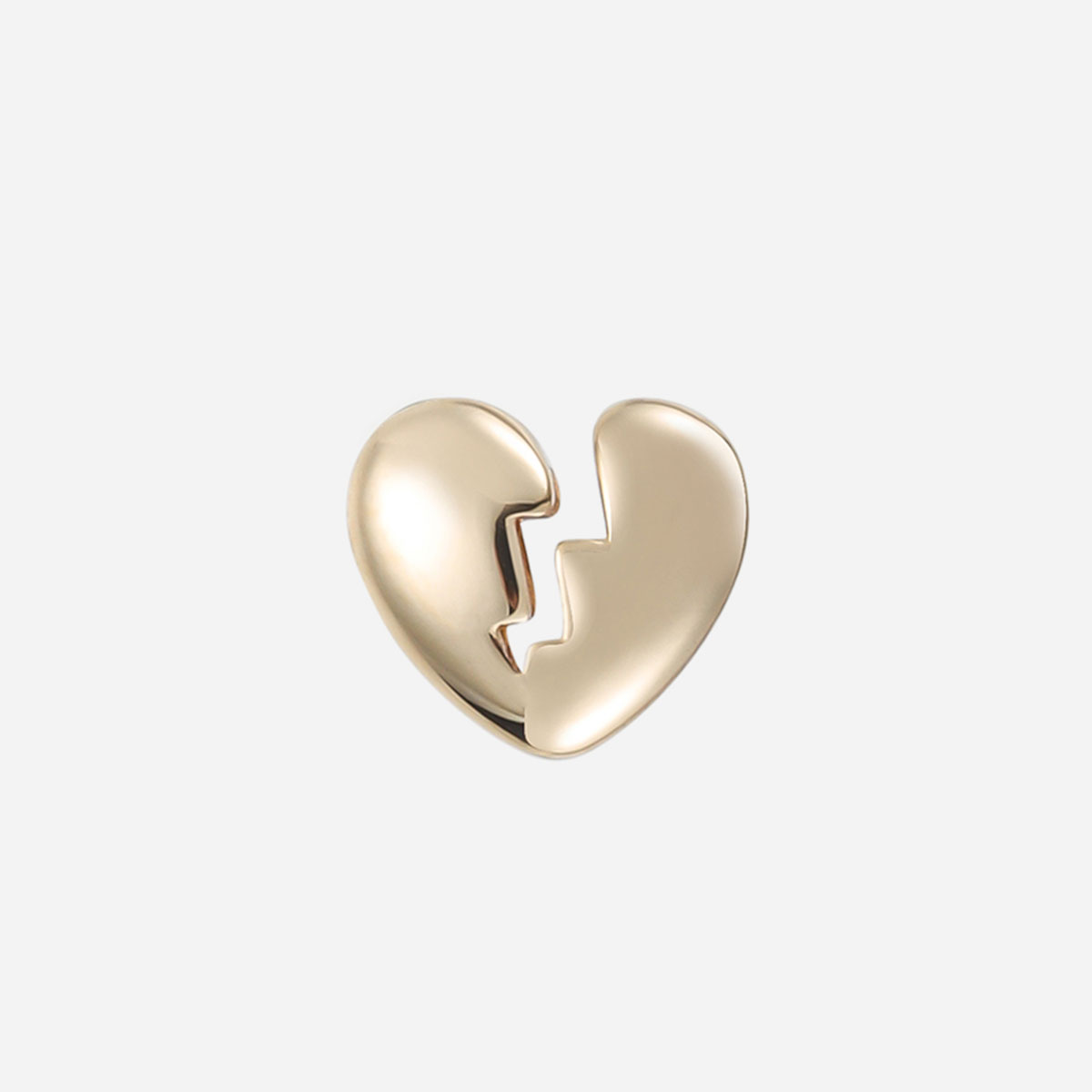 Nakrętka do piercingu Broken Heart 14K Signature ze złota 14K Body blink