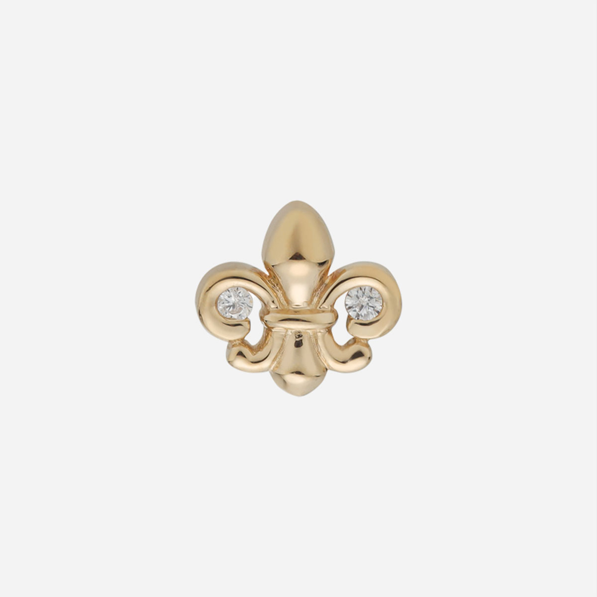 Nakrętka do piercingu Fleur Crest 14K Signature ze złota 14K