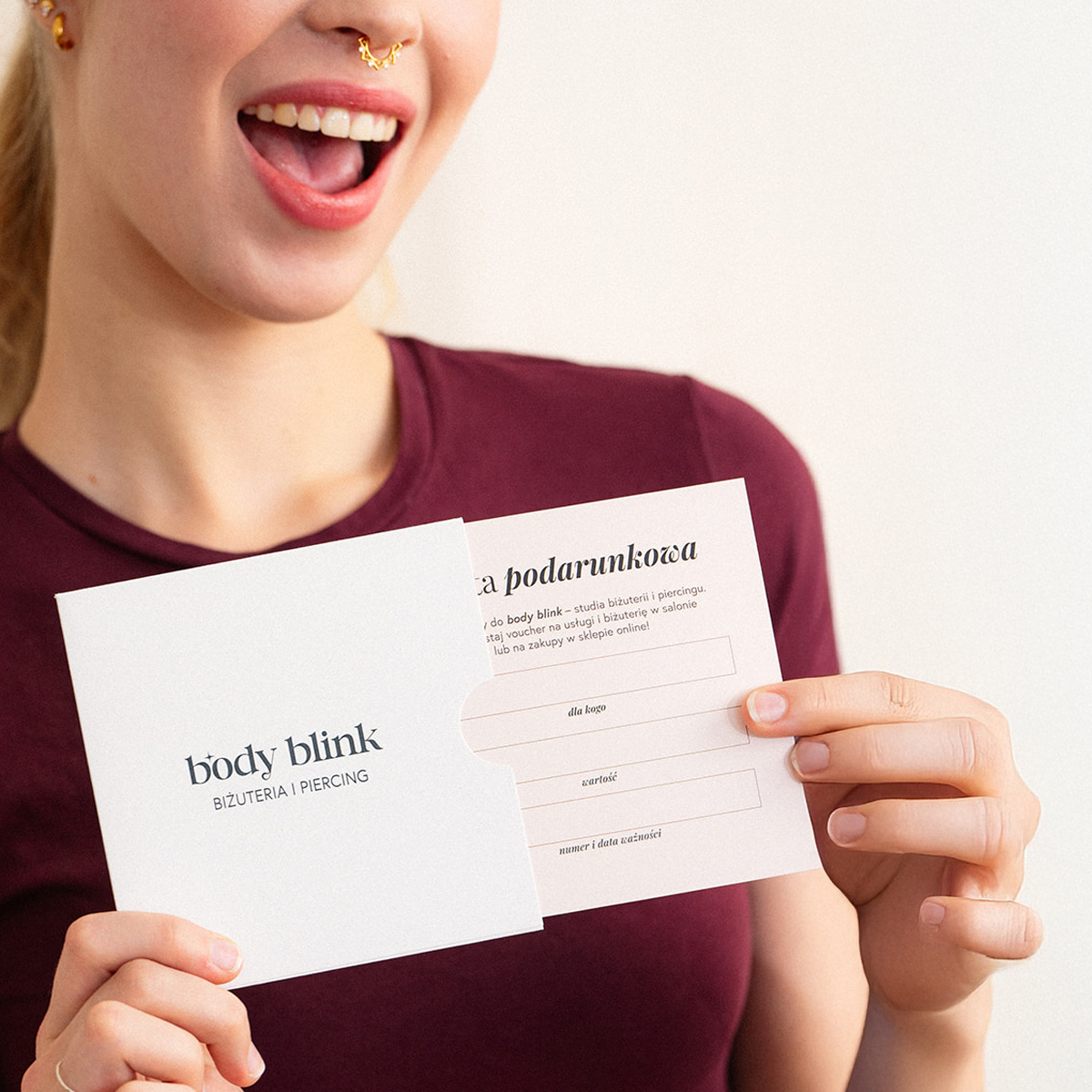 Voucher Prezentowy na usługi piercingu